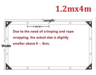 Newly Thicken 0.3mm Clear Transparency Waterproof Tarpaulin Outdoor Garden Truck Highly PVC Rainproof Tarp Cloth Curtain: 0.3mm 1.2mx4m