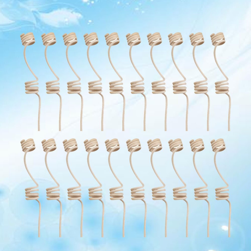 20Pcs Rotan Riet Stokken Dubbele Spiraal Hoofd Nuttig Portable Geur Voor Kantoor