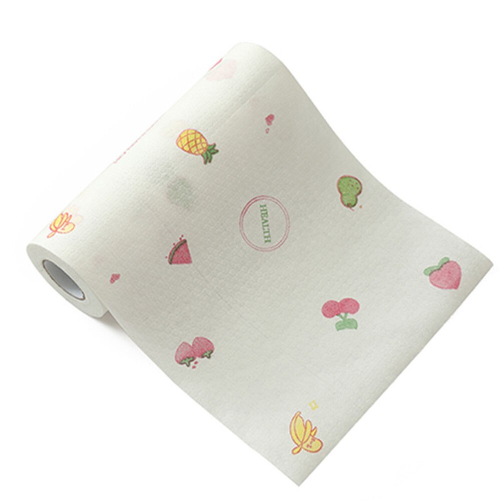 Kitchen Disposable Cleaning Towels Native Wood Pulp Environmental Protection Oil and Water Absorption Wipe Cloths: fruit
