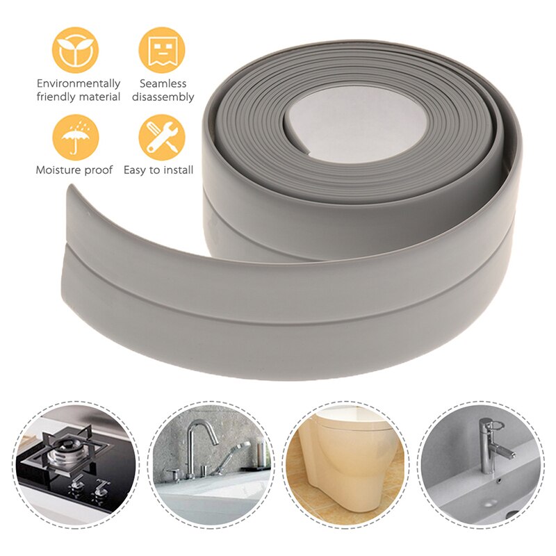 Kalefateren Strip Kit Tape Voor Bad Zelfklevende Afdichtingstape Voor Keuken Aanrecht Badkamer Douche Toilet Wastafel Muur Hoek