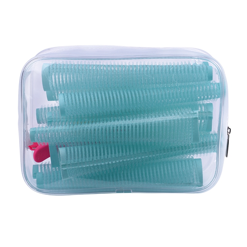 10 pièces/ensemble bigoudis en forme de cône léger et doux avec crochet et boucle bigoudis avec ensemble de filet de gaze bonne adhérence Style rouleau U1106