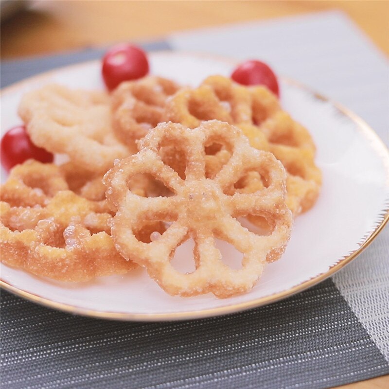 Aluminum Cake Iron Maker Waffle Bunuelos Desserts Baking Mould Biscuit Baking Mold With Handle Baking Tools Kitchen Accessories