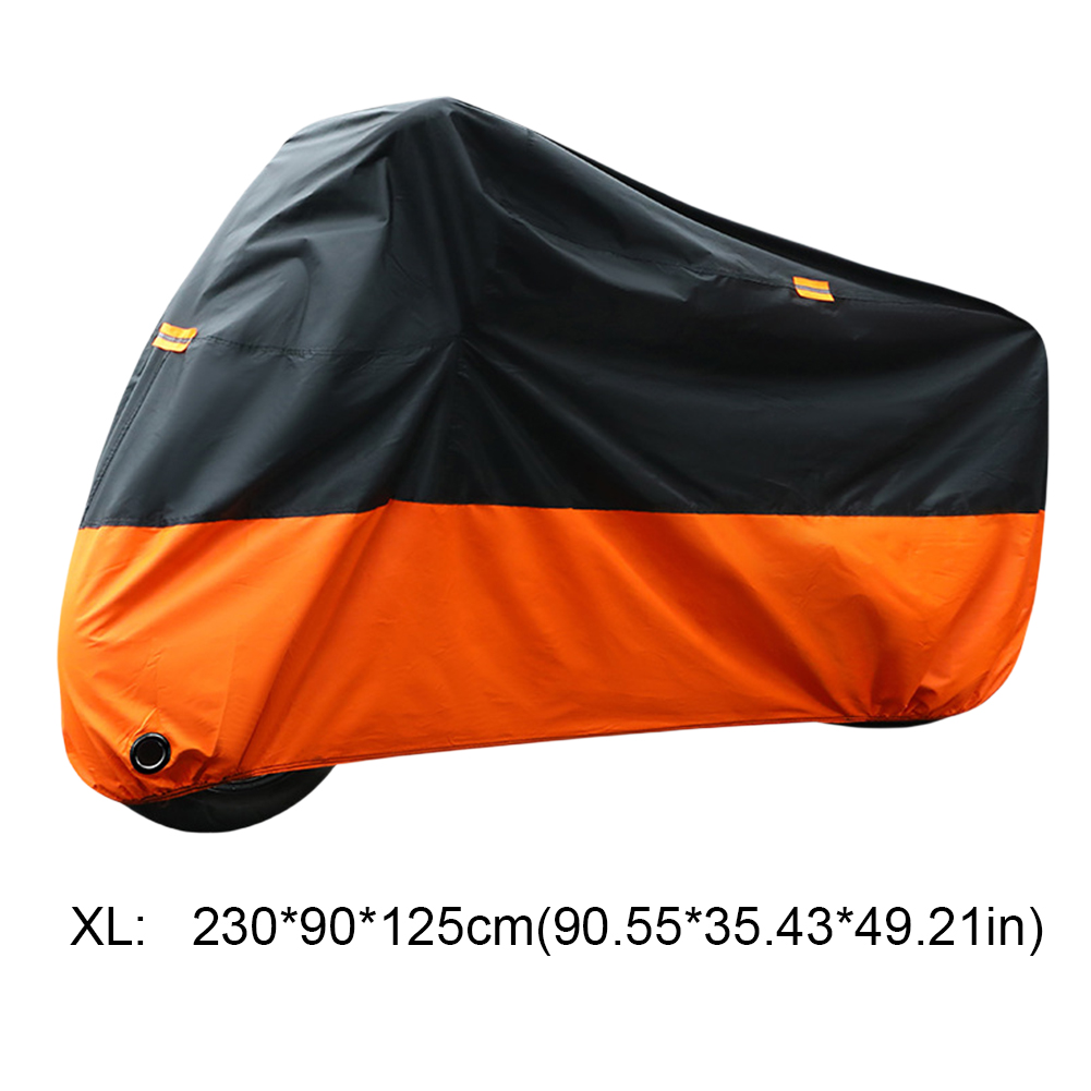 Ganzjahres-Motorrad abdeckung m/l/xl/xxl staub dichte UV-Schutz wasserdichte draussen-drinnen-Rolle verschleiß feste Motorrad abdeckung: Blau