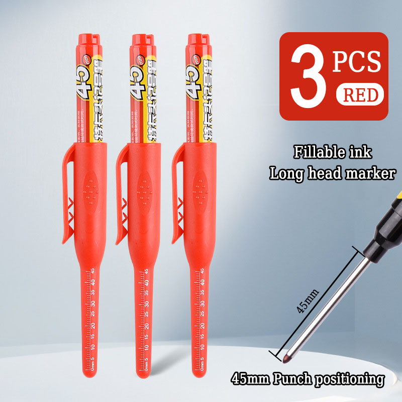 45mm långa spetsiga oljepennor vattentät snabbtorkande lämplig för träbearbetning kakel glas ritning markering kontor: Grön