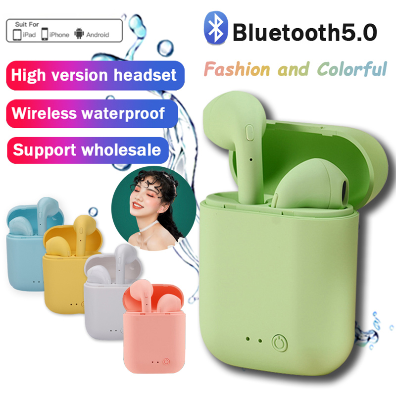I12 Macaron Bluetooth-headset Mat Sport Stereofonisch Draadloos I12tws Bluetooth-headset 5.0