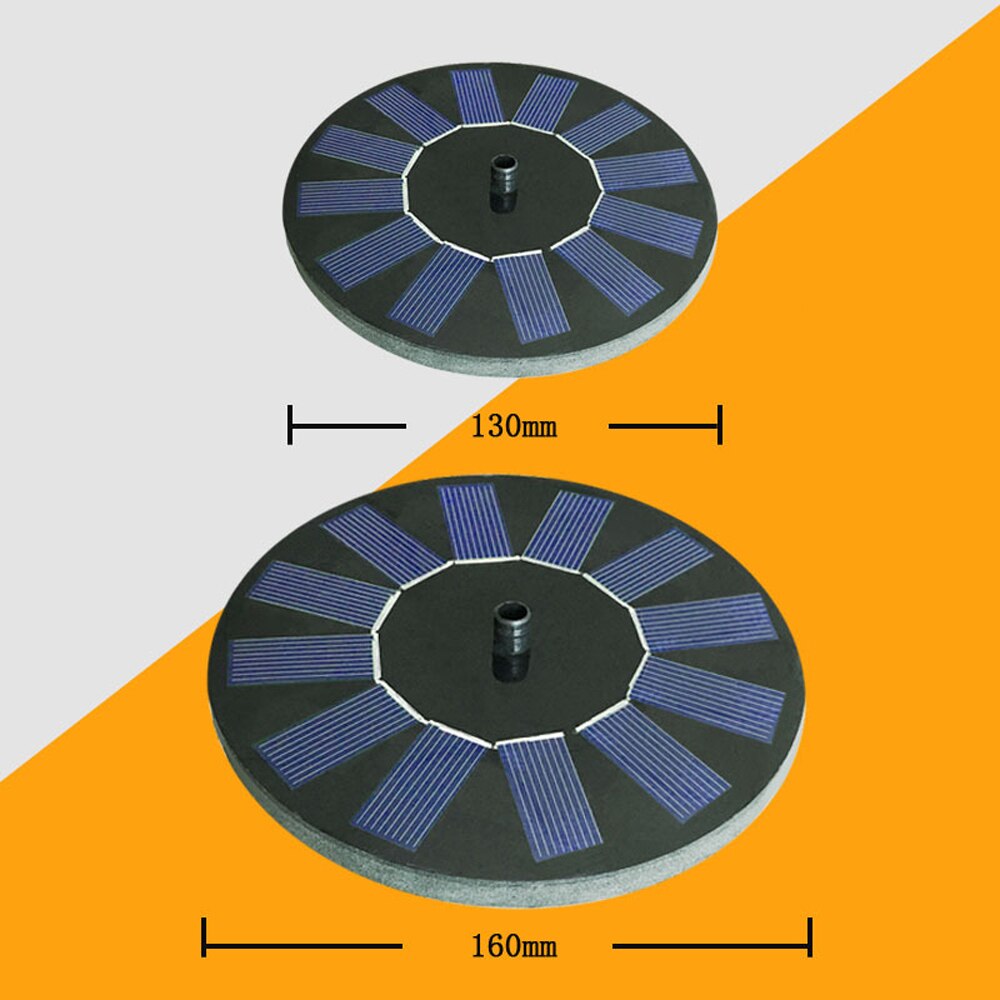 Solar Water Pump Fountain Floating Outdoor Pool Circular Fountains Solar Energy Garden Courtyard Fish Pond Waterpump Geyser