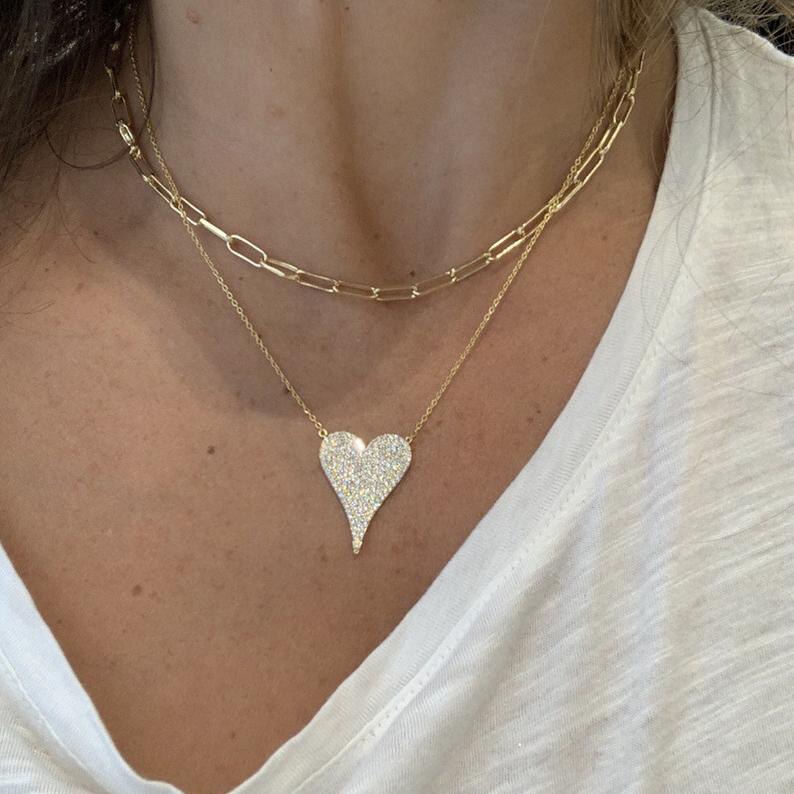 Gold silver color delicate 925 sterling silver classic square link chain necklaces for women Christmas jewelry