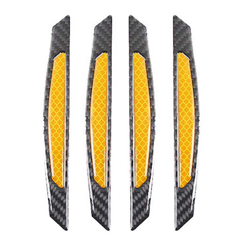 4 stks/set Auto Auto Veiligheid Reflecterende Tape Rijden Veiligheid Sticker 2 soorten Deur Anti-collision Waarschuwing Reflecterende Strips Accessoires: 02