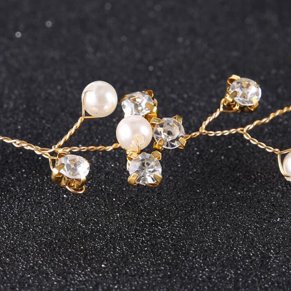 Bandeau diadème de mariage avec strass en argent et or, accessoires pour cheveux, bijoux de mariée