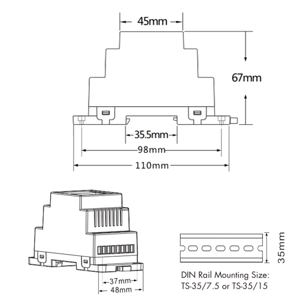 Dali led dimmer 12v 24v dc 4 kanaler konstant spänning numerisk display pmw dimning din skena 20a 240w 480w led strip light dimmer