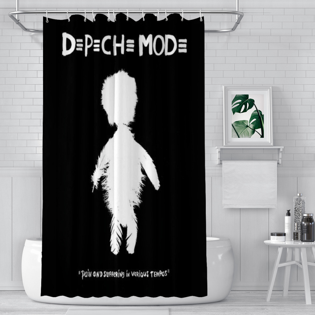 Depeche-mode dusjforheng landskap badeforheng med kroker til badet vanntett landskap