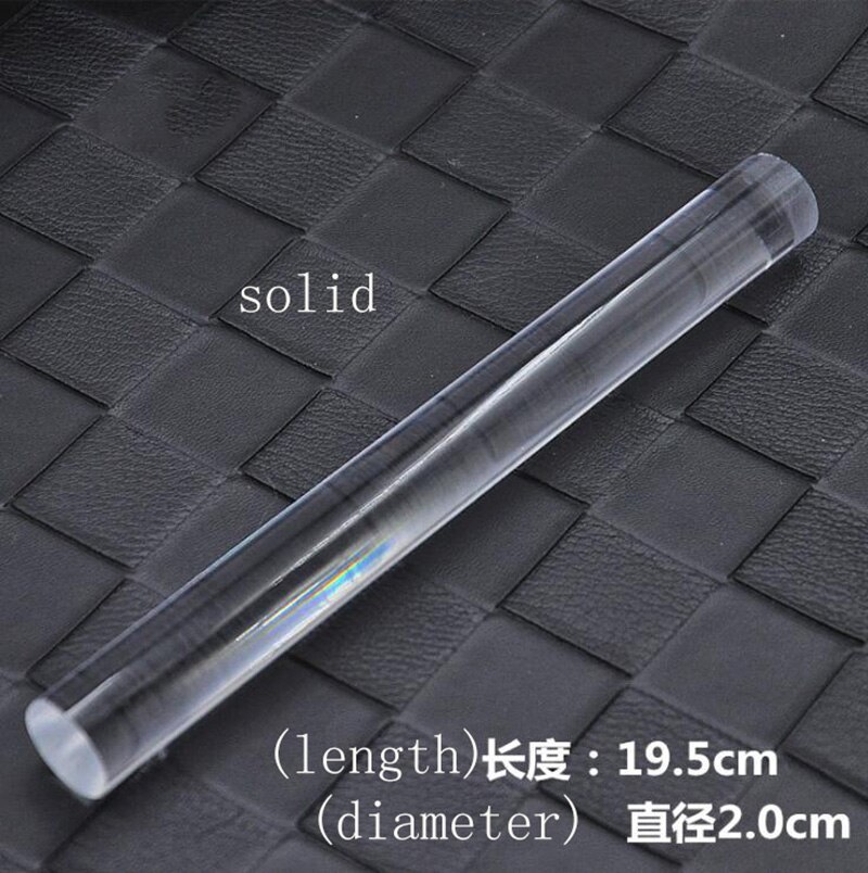 1 Piece 20cm Length Clay Sticks Solid Transparent Pottery Clay Roller Acrylic Clay Polymer Clay Rolling Roller Stick DIY Tools: Default Title