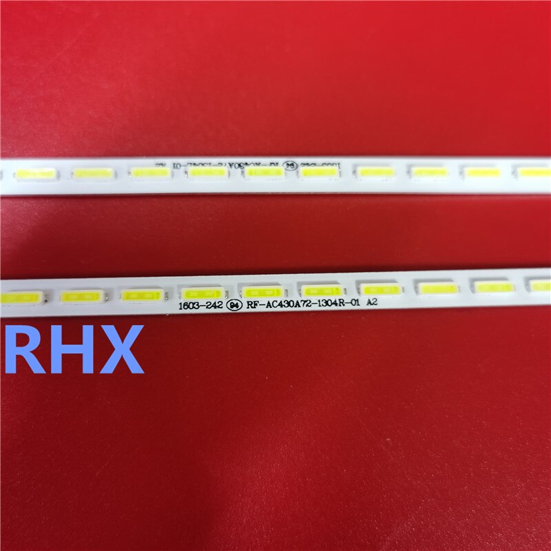 Barra de retroiluminación para TV LCD, para Changhong 43Q2N, JUC7.308.00139450, RF-AC430A72-1304L/1304R-01A2, 43 pulgadas, 100%