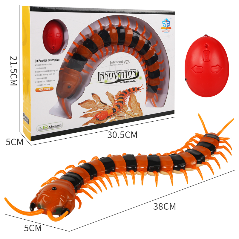 Enfants jouets infrarouge télécommande mille-pattes jouets créatifs nouveauté spoof personnes entières jouets effrayants bébé fournitures scolaires