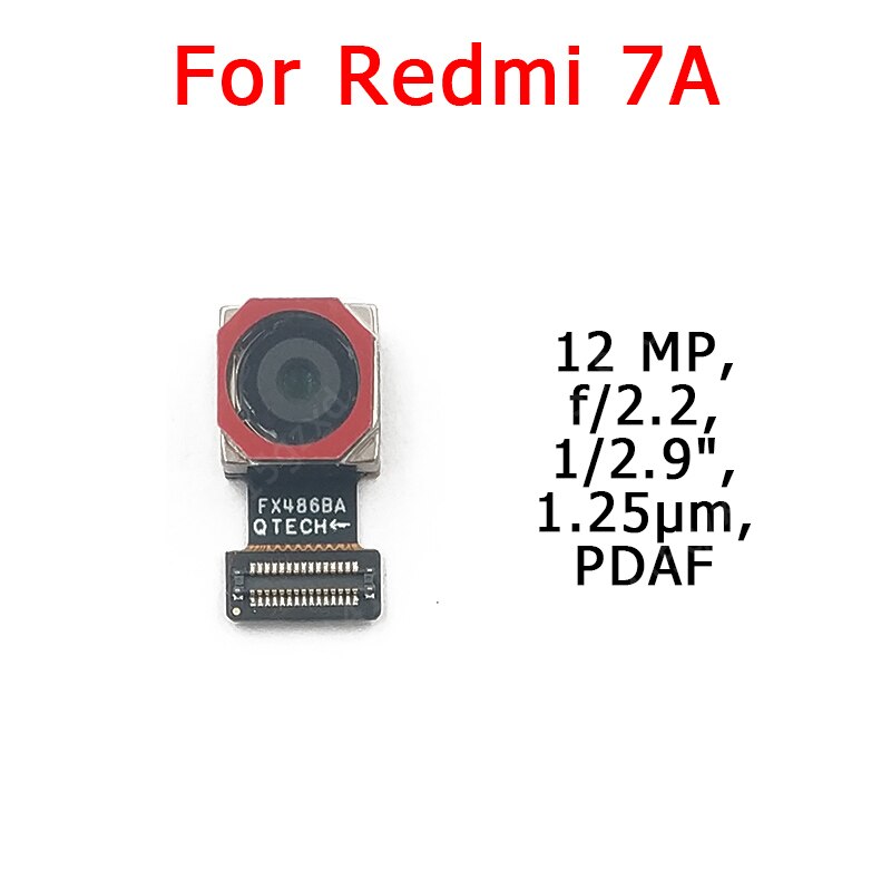 Originele Voor Achter Back Camera Voor Xiaomi Redmi 7 Belangrijkste Facing Camera Module Flex Kabel Vervangende Onderdelen: Redmi 7A Back