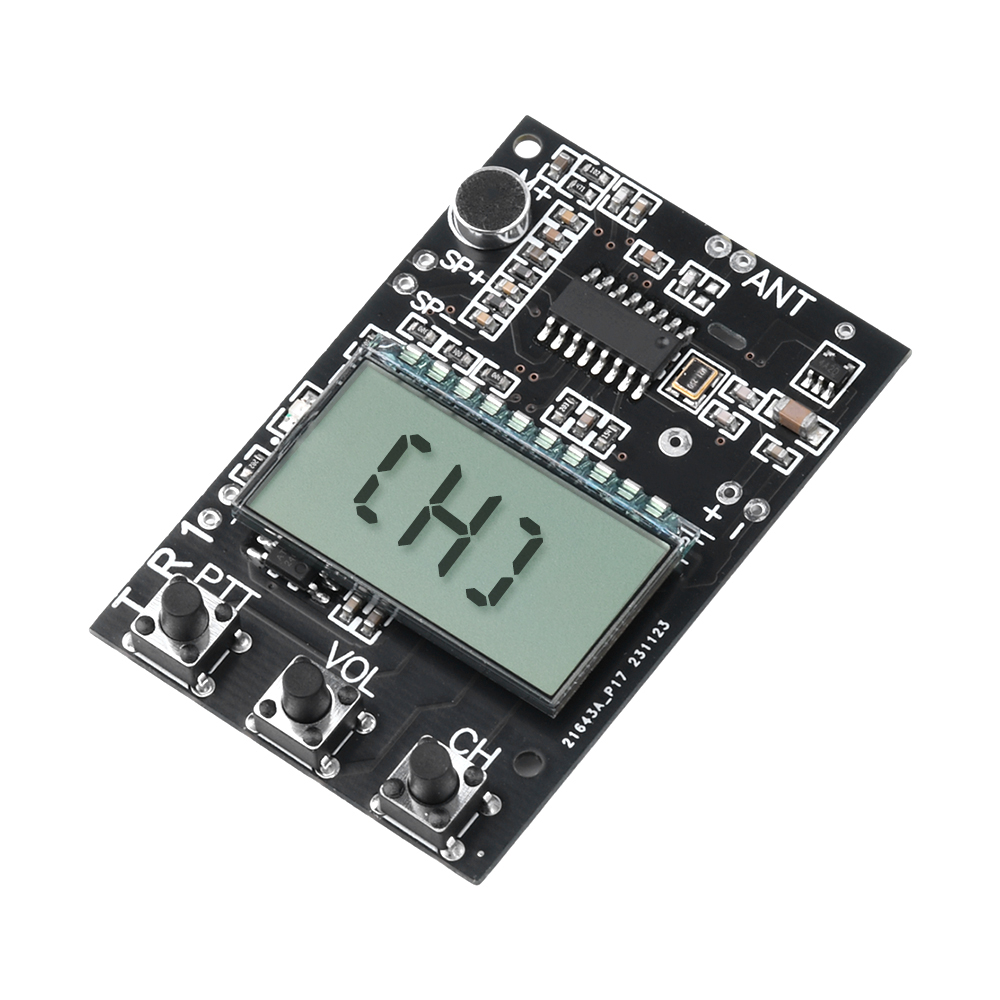 Fm Walkie Talkie Printplaat Transceiver All-In-One Module Fm Zender Ontvanger Module 7 Frequentie 27-480Mhz DC3.3-6V