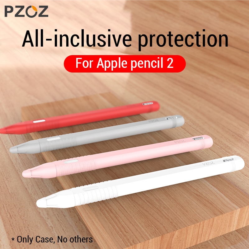 PZOZ For Apple Pencil 2 Case iPad Pro Pencil case Tablet Touch Stylus Pen Protective Cover Pouch Portable soft Silicon Case