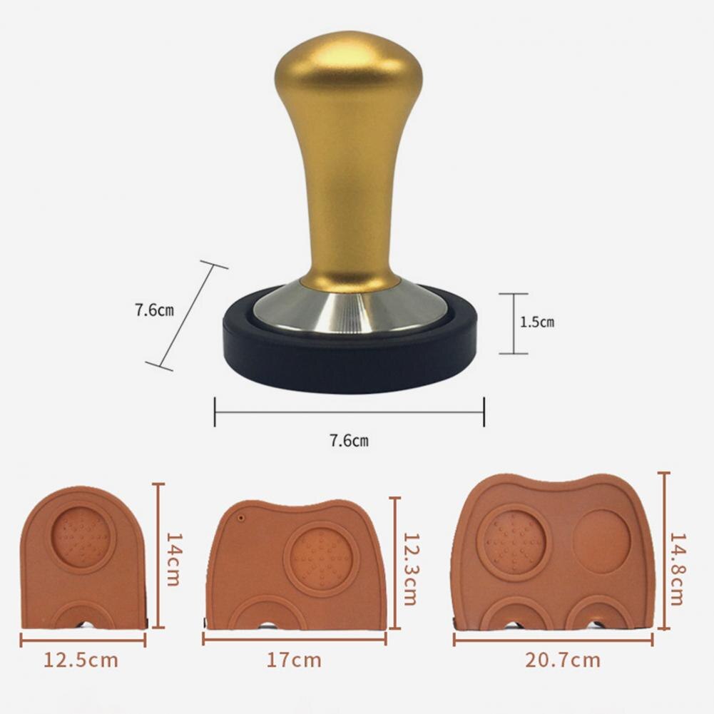 Koffie Tamper Mat Anti-Slip Draagbare Siliconen Espresso Latte Art Barista Koffie Mat Voor Keuken Koffie Tamper Mat