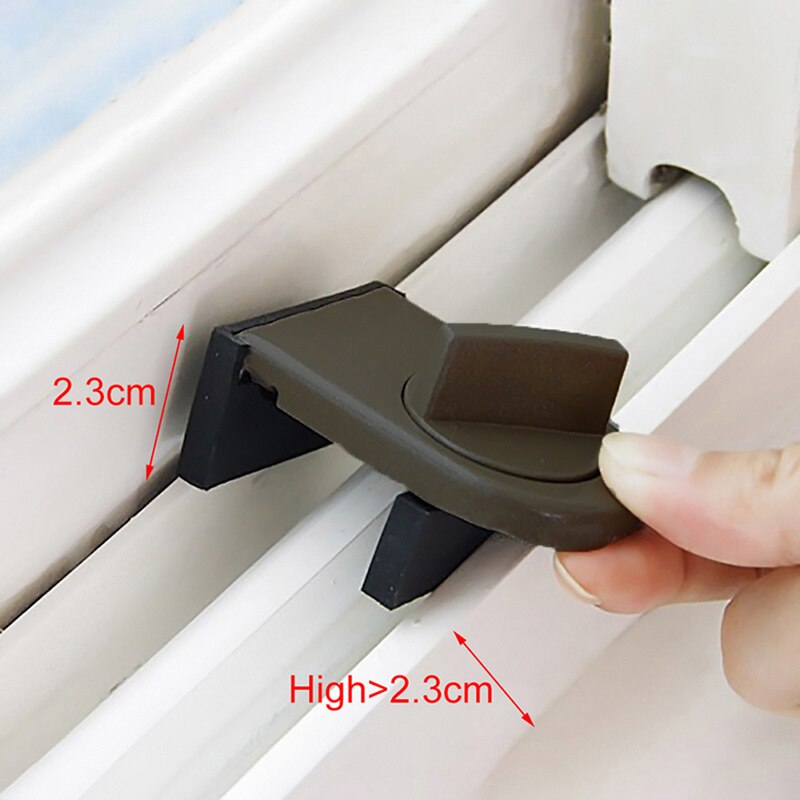 Sliding Door Baby Kids Child Safety Lock Window Sliding Sash Slot Stopper Cabinet Locks Doors Frame Security Anti-theft Lock