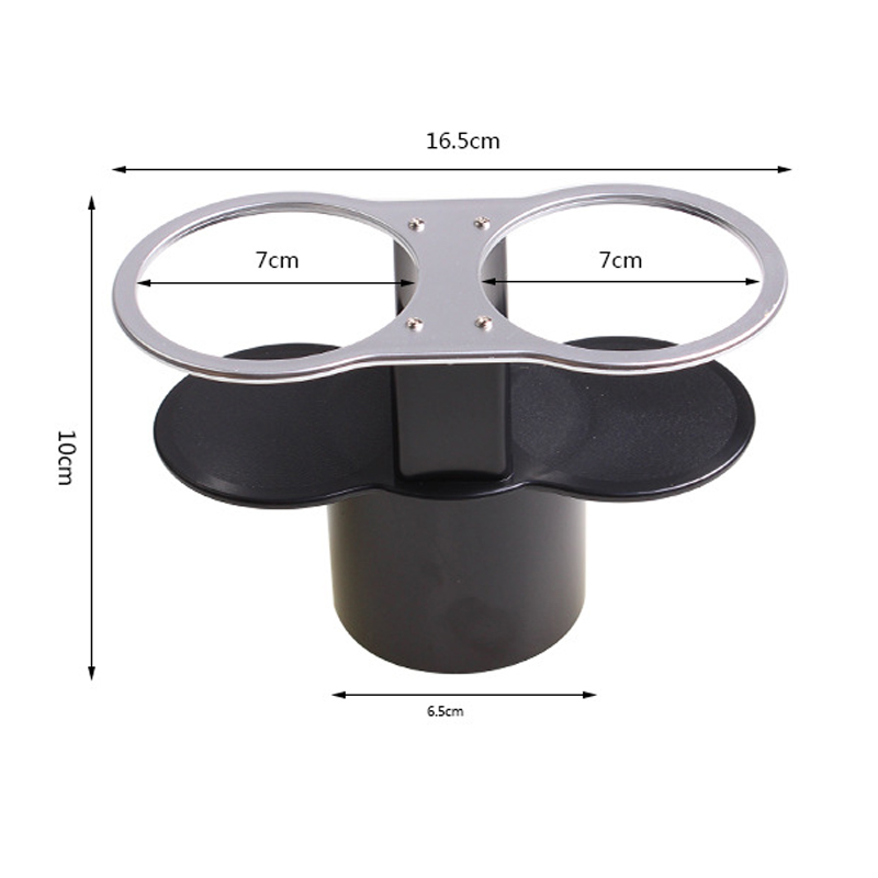 Auto Bekerhouder Dubbele Gaten Auto Water Drinken Fles Dranken Koffie Mount Stand Organizer In de Auto Zwarte Auto Levert