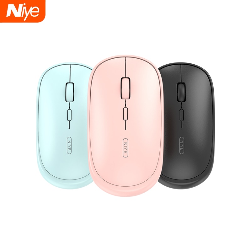 Wireless Mouse Rechargeable Mute silent pink 1600 DPI Mause portable office computer notebook Ergonomic mice for iphone Xiaomi
