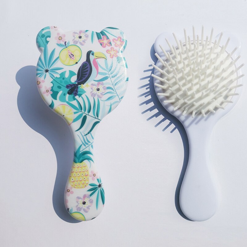 Meisjes Leuke Cartoon Anti-Statische Borstel Ontwarren Douche Massage Kammen Haar Styling Tool Haarborstel Hoofd Bloedcirculatie: 1
