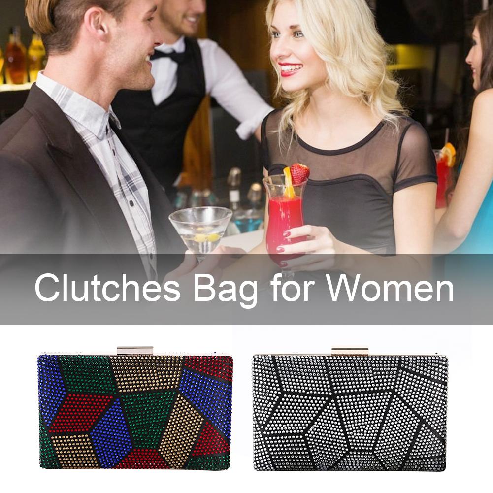neue Frauen Kupplung Tasche Diamant Abendessen Handtasche Damen Strass Geldbörse für Geburtstag Party Nachtclub Bolso de mano