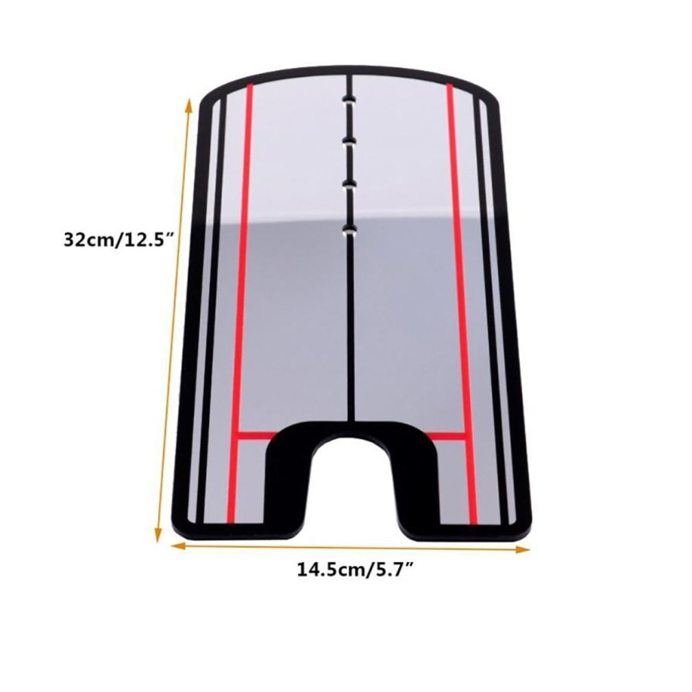 Golf Practice Putting Mirror Alignment Training Aid Swing Trainer Eye Line Swing Trainer Action Posture Golf Accessories