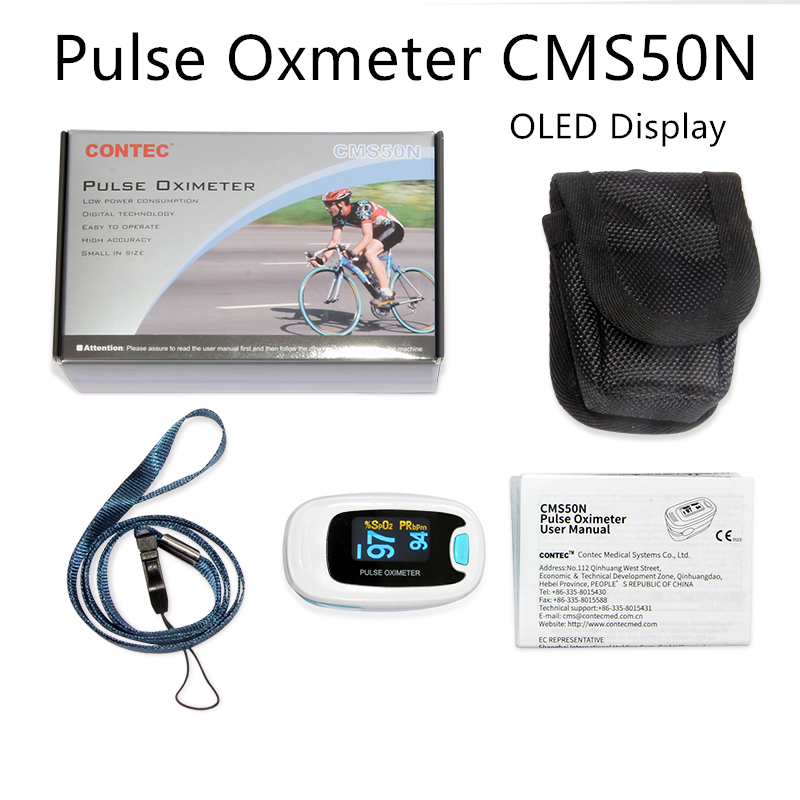 Oled fingerspids oxymeter spo 2, pr monitor blod ilt puls oximeter, cms 50n