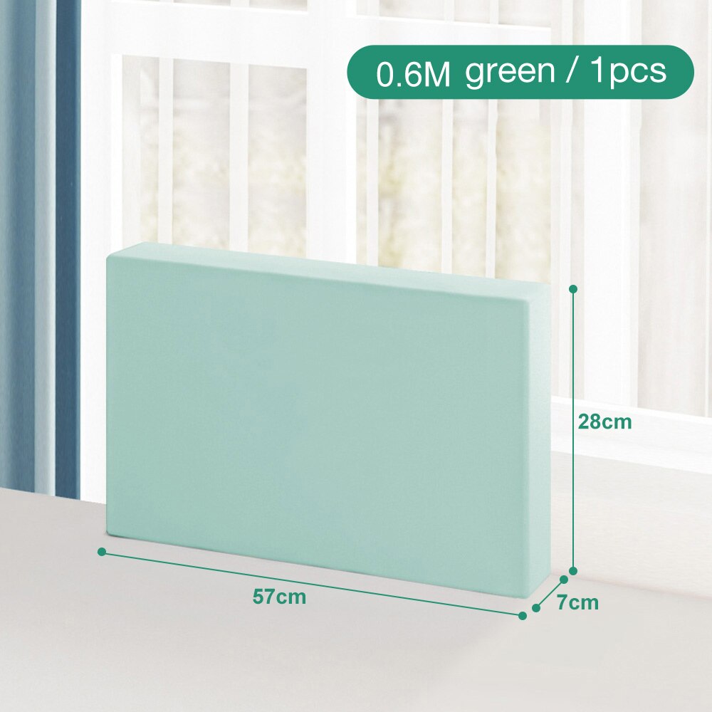 28cm Height Baby Bed Rail Guard Height Adjustable Anti-collision Guardrail Children's Bed Fence Bed General Soft Gate Crib Rail: 0.6M green (1pcs)