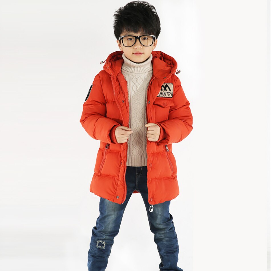 lange Jungen Warme freundlicher Winter Unten Jacke Für freundlicher freundlicher Kleidung Mantel Verdicken Oberbekleidung Parka Kleidung Jacke: 1 / 11-12T