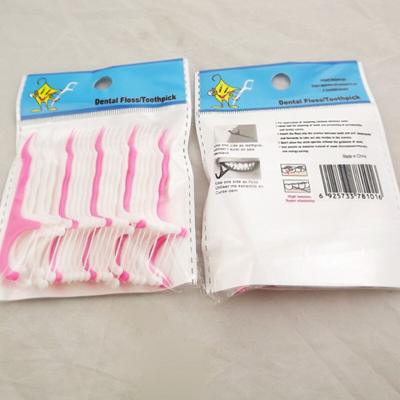 100pcs/4 Packs Oral Dental Floss Flosser Teethpick Brush Tooth Pick Oral Care After Lunch