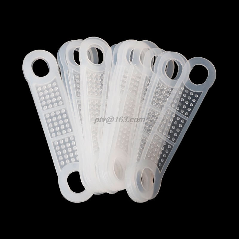20Stck Silikon Kleidung KleiderbüGel Anti Unterhose Streifen Kleidung Gestell Pad Winddicht