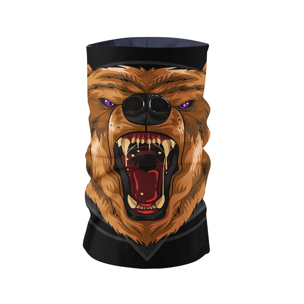 Novelty 3D Printed Scarf Outdoor Bandana Anime Print Neck Gaiters Camping Tube Bandanas Mouth Nose Protection Hiking Scarves