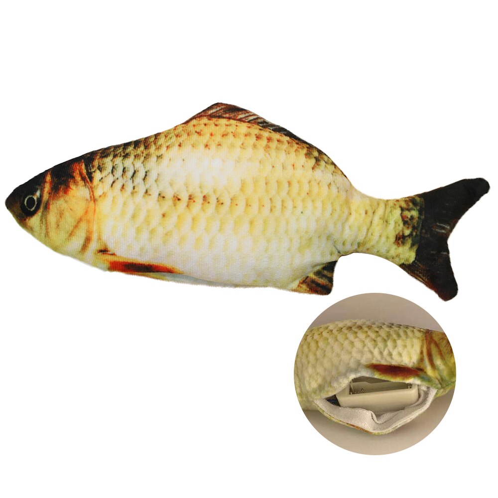 Electronic Cat Toy Cat Fish Toys Cats Chewing Playing Biting Supplies USB Charging Simulation Fish Toy Dropshiping 20/30/40cm