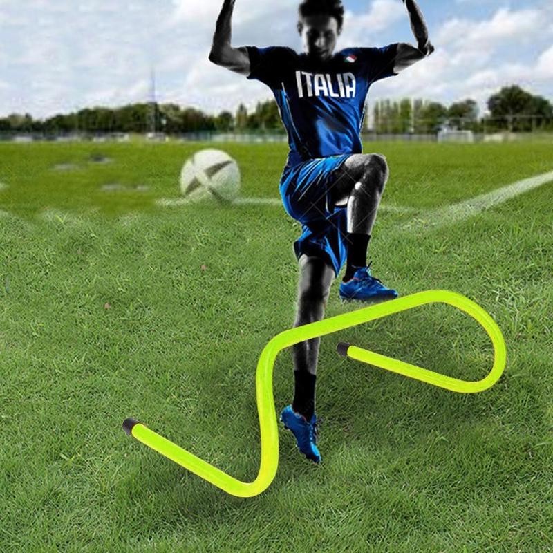 Voetbal training horden barrière frame voetbal training barrière voor springen rennen gevoelige voetbal snelheid mini horde verwijderbaar