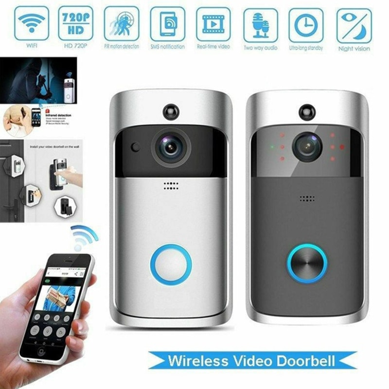 Smart Ip Video Intercom Wifi Video Deurtelefoon Deurbel Wifi Deurbel Camera Ir Alarm Draadloze Beveiliging Camera