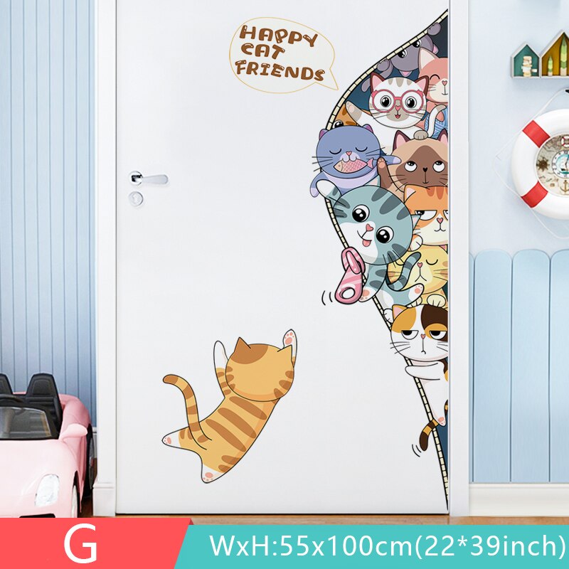 18 styles Large Cartoon Wall Stickers for Kids rooms Baby room Wall Decor Vinyl Removable Wall Decals Home Mural Home Decoration: G