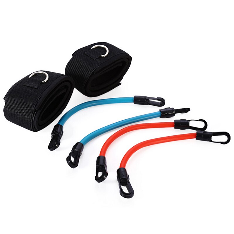 dispositivo de entrenamiento de Taekwondo, resistencia ajustable antideslizante, cuatro unidades, traje rojo verde negro, cuerda de tracción