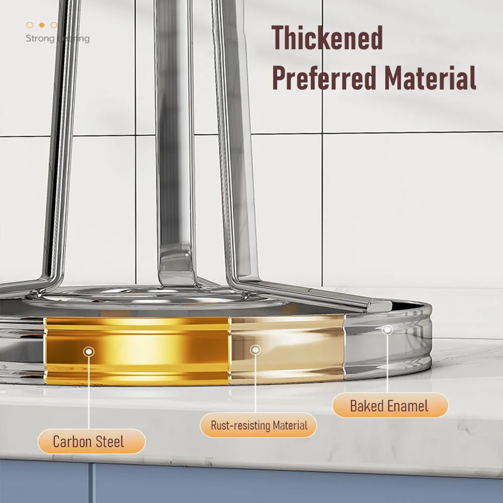 Aanrecht Kookgerei Spatel Lepel Houder 360 Gedraaid 6 Haken Hanger Keuken Organizer Rack Spatel planken