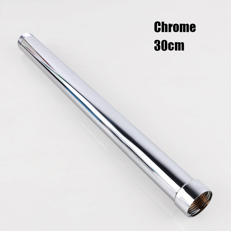 12" Solid Brass Round Bath Shower Faucet Extension Tube Bar Chrome Nickel Golden Black Faucet Extension Pipe