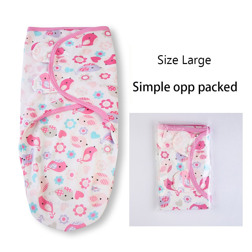 Baby Swaddle Blanket Wrap Newborn Baby Swaddle 100% Cotton Soft Infant Newborn Baby Products Blanket &amp; Swaddling Sleepsack: Birds large