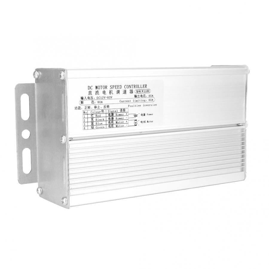 DC Brush CCW CW Motor Speed Controller 12~60V Motor Speed Governor Regulator 80A Motor Speed Controller