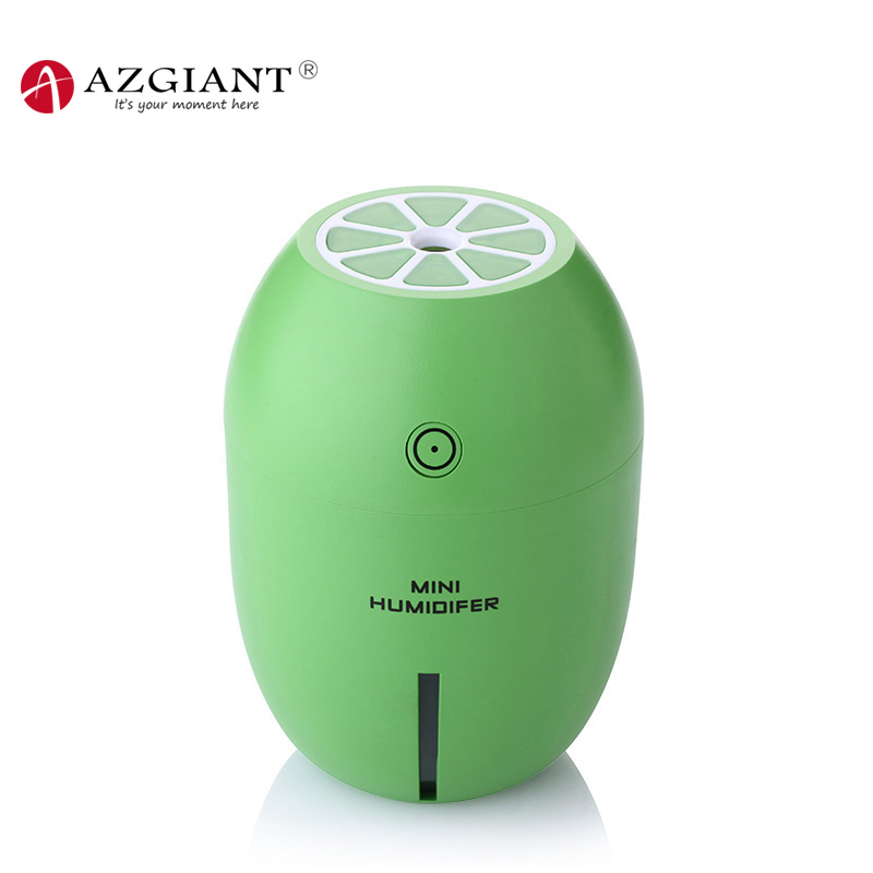 AZGIANT USB Mini Lemon Night Light Humidifier No Noise Ultrasonic Atomization Machine Mist Maker Fogger Mini Humidifier