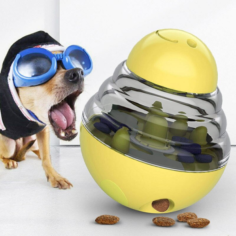 Cat Flap Door with 4 Way Security Lock Dog Flap Door for Dog Cats Kitten ABS Plastic Small Pet Gate Door Kit Cat Dogs Flap Doors: Yellow Slow Feeder