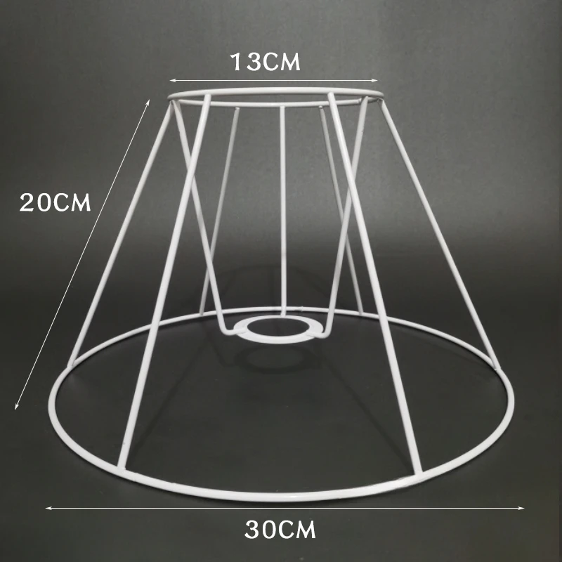 Lampenkap Kooi Frame Ijzeren Draad Licht Kroonluchter Beugel Lamphouder Voor Diy Ring Guard Tafel Lampenkap Ondersteuning Materiaal