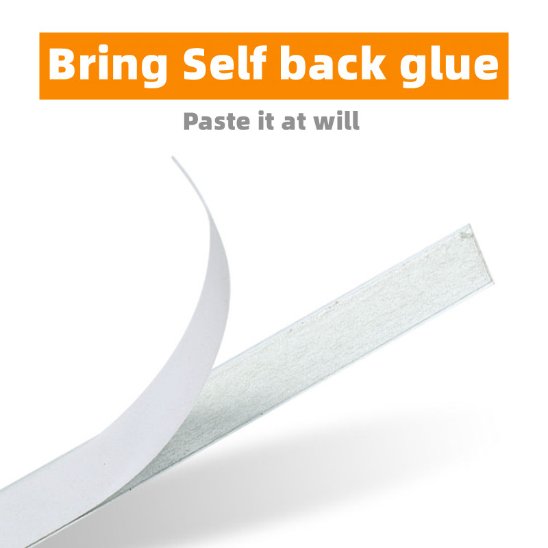 Self-Adhesive Measuring Tape Stainless Steel Workbench Ruler Adhesive Backed Tape Measure Metric Scale Rust-Proof Durable Ruler
