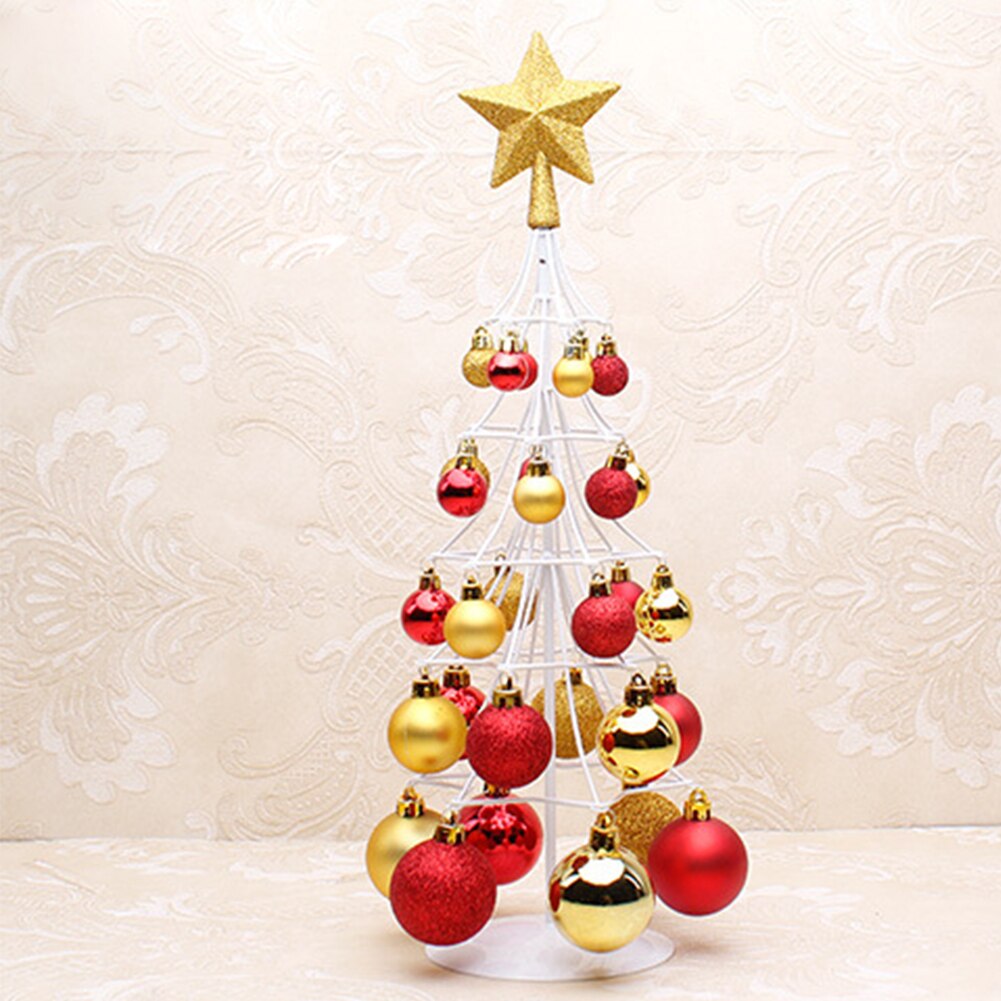 Party Supplies Layout Tree Top Star Decoration Craft Mini Home Christmas Ornament Ball Tower Exquisite Year