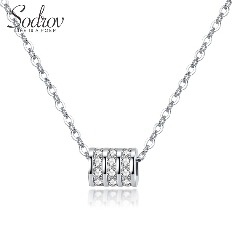 Sodrov 925 sterling silver spin colar s925 feminino personalidade clássica jóias finas para mulher