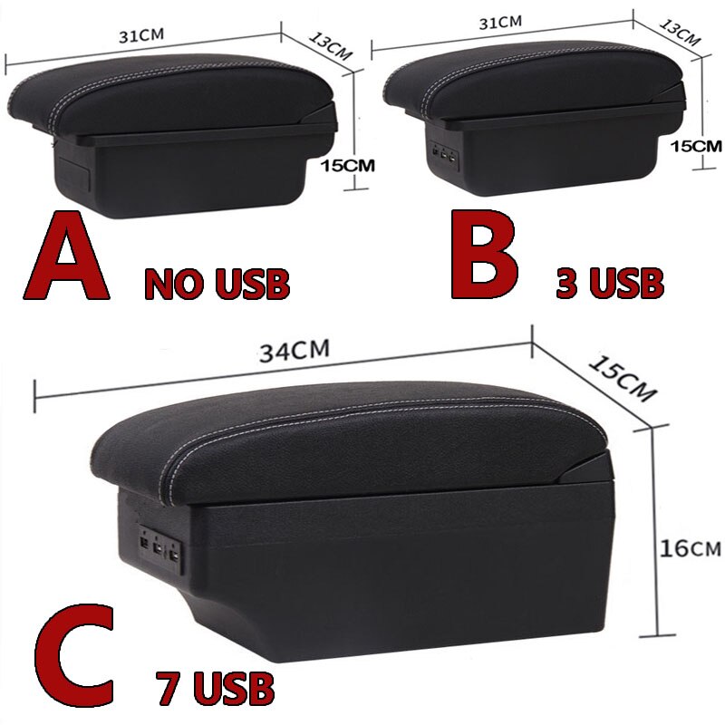 per Kia Rio 4 bracciolo per Kia Rio 4 x-linea scatola bracciolo auto Russi 2017 2018 2019 2020 2021 accessori auto interni facile da installare